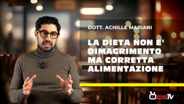 La dieta non è dimagrimento ma corretta alimentazione.